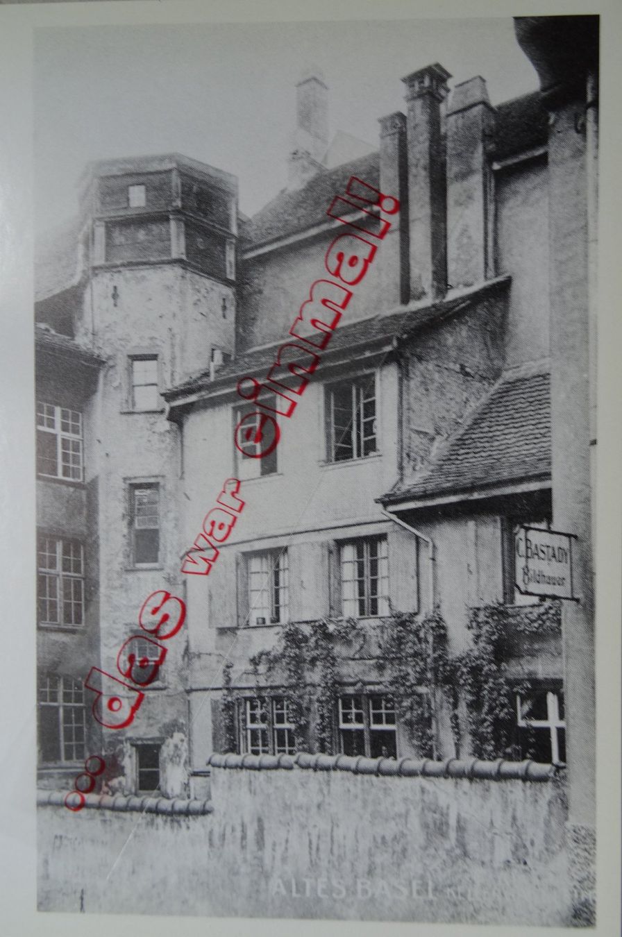Ansichtskarten: Basel Imbergasse / Kellergasse anno dazumal – Gebraucht aus Safnern von Wstussi