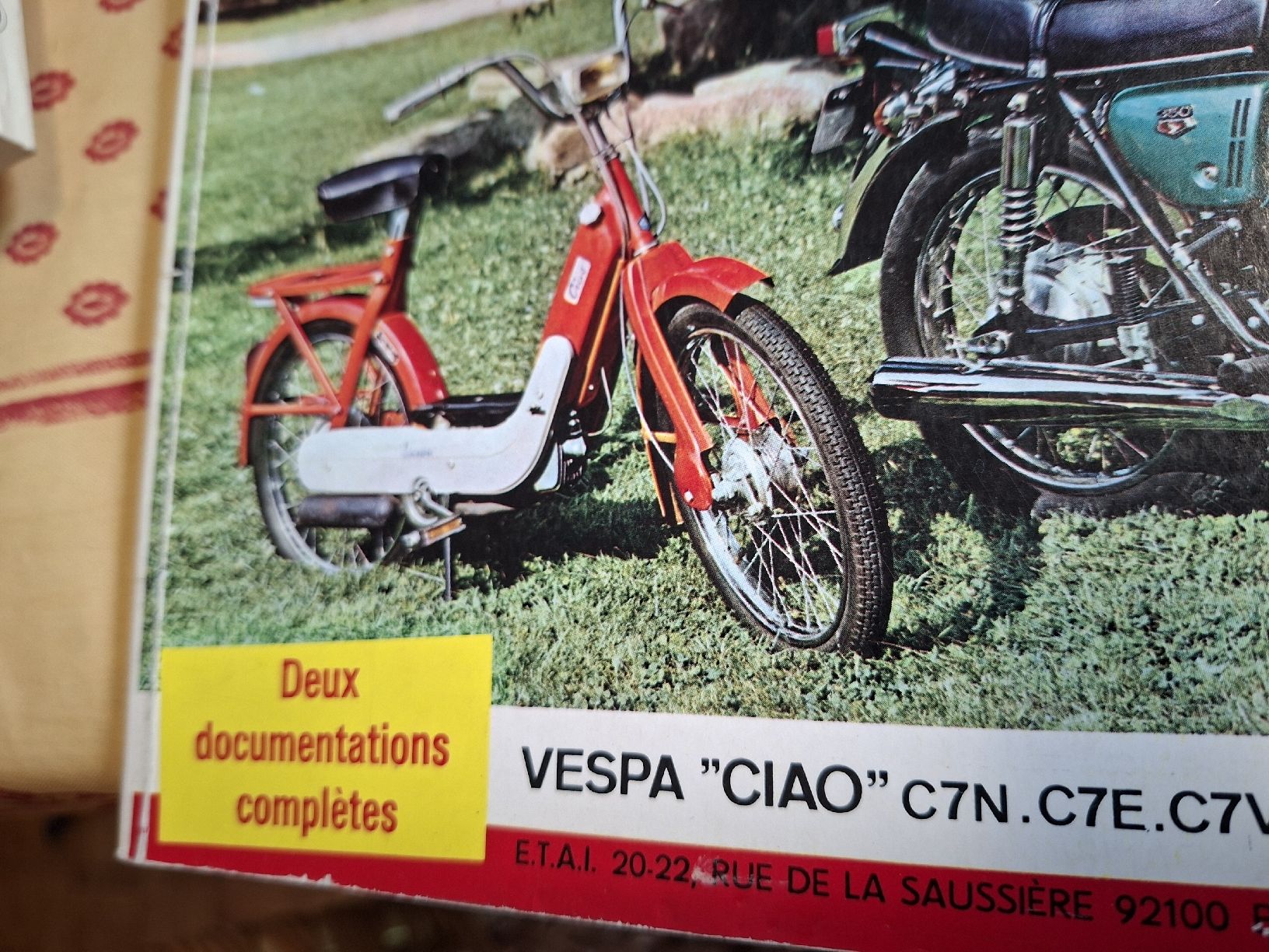 Honda Alle Motorradersatzteile: Vespa piaggio C7N C7E C7V Honda CB 250cc et 350cc 1971 – Gebraucht aus lausanne von Nicolier0 2