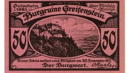 Greifenstein 50 Pfennige 30.09.1921 VZ+ Variante 6