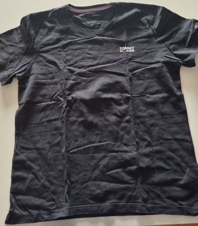 Schwarzes Tommy Jeans T-Shirt, Grösse L 