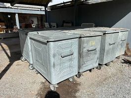 Container poubelles métal