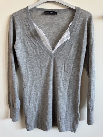 Pull Marc Cain, gris clair laine, soie et cachemire, T1