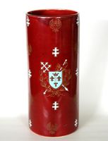 Vase Porzellan, Luneville mit Lothringerkreuz