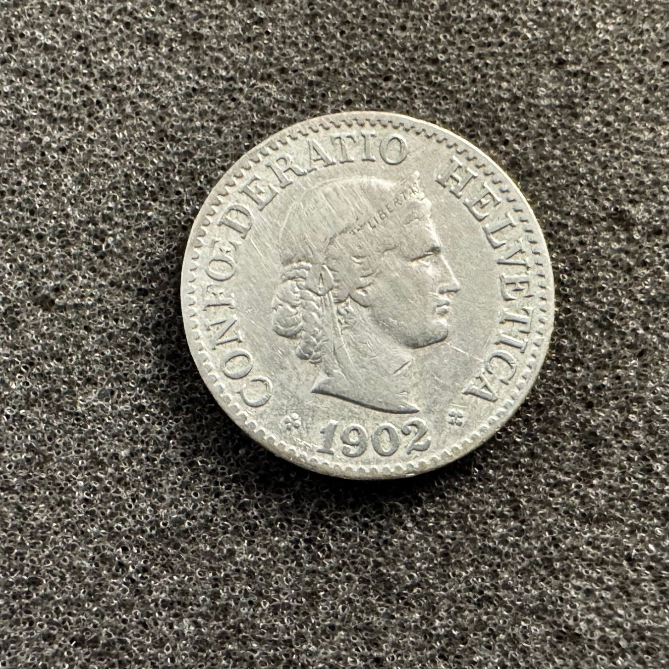 Tutti le monete: 10 Rappen Schweiz 1902 – Usato da Reitnau venduto da tb-muenzen