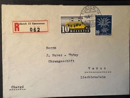 R-Brief 17.12.1946 Zumstein 276 und Pro Juventute Zu 120