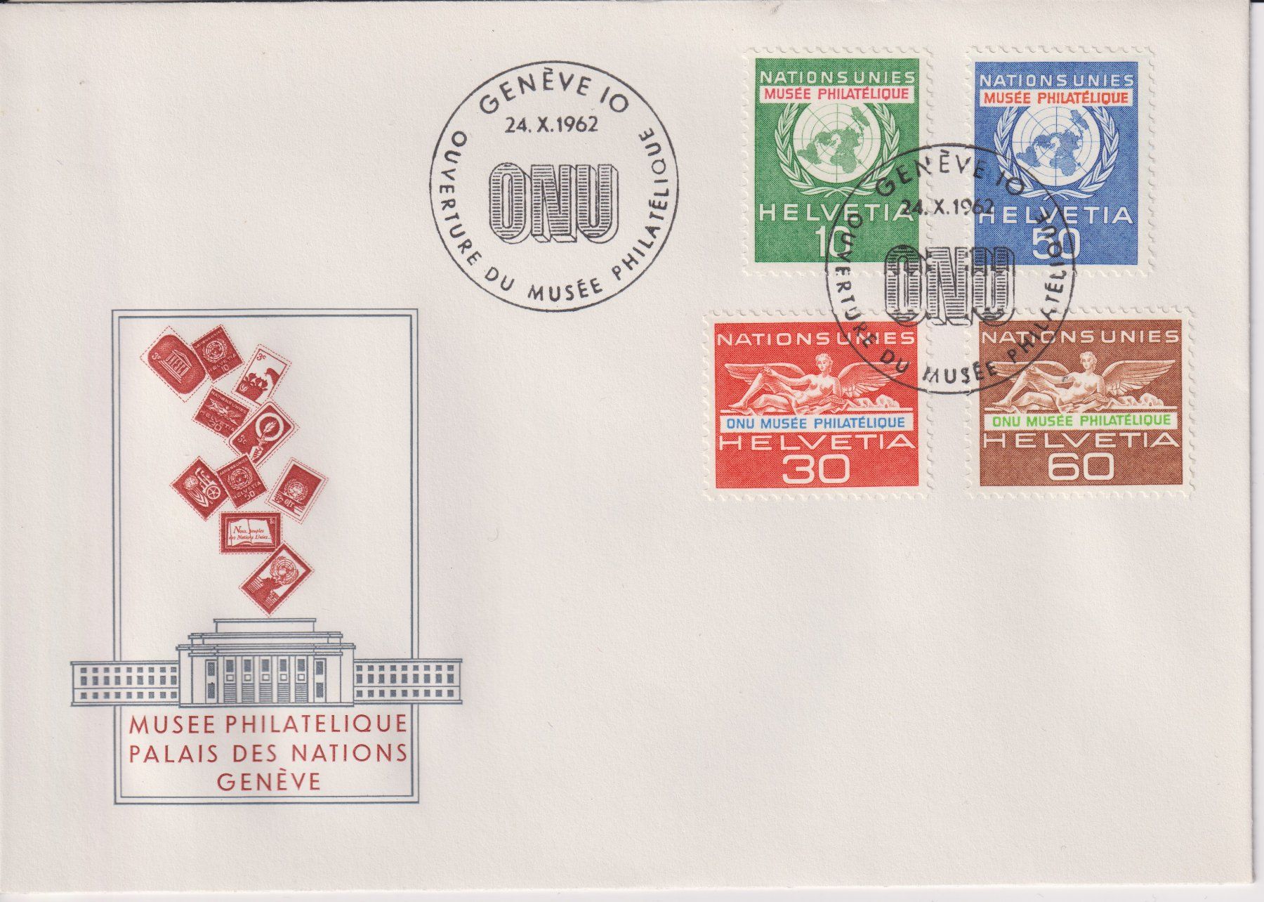 Alle Briefmarken: Dienstmarken ONU – Gebraucht aus Bellach von qsearch
