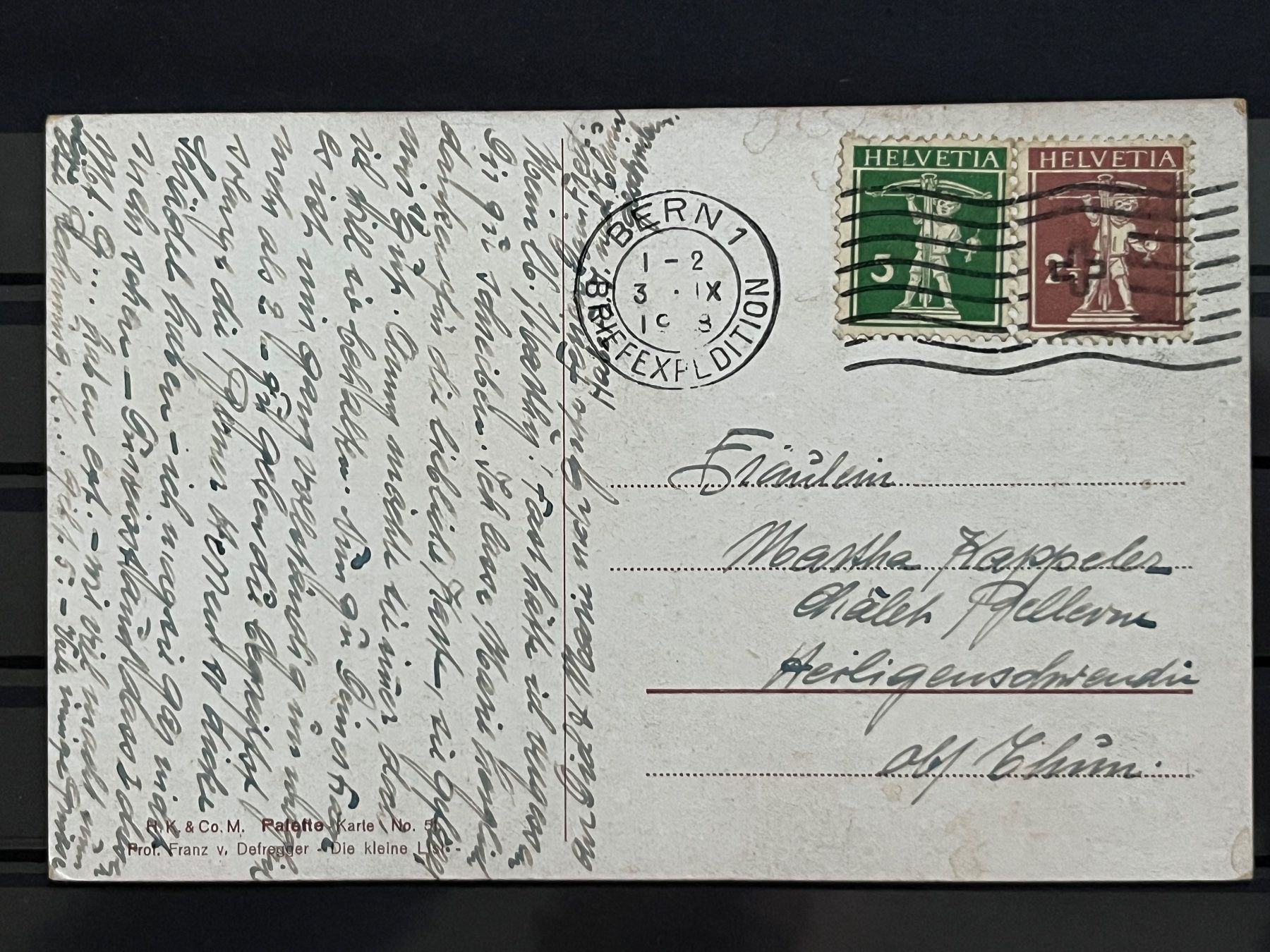 Ansichtskarten: Ansichtskarte, Bern Briefexpedition 1939 – Gebraucht aus Romanshorn von luxcollect 1