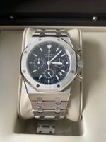 Audemars Piguet Royal Oak Chrono blau 39mm JUMBO 26300ST