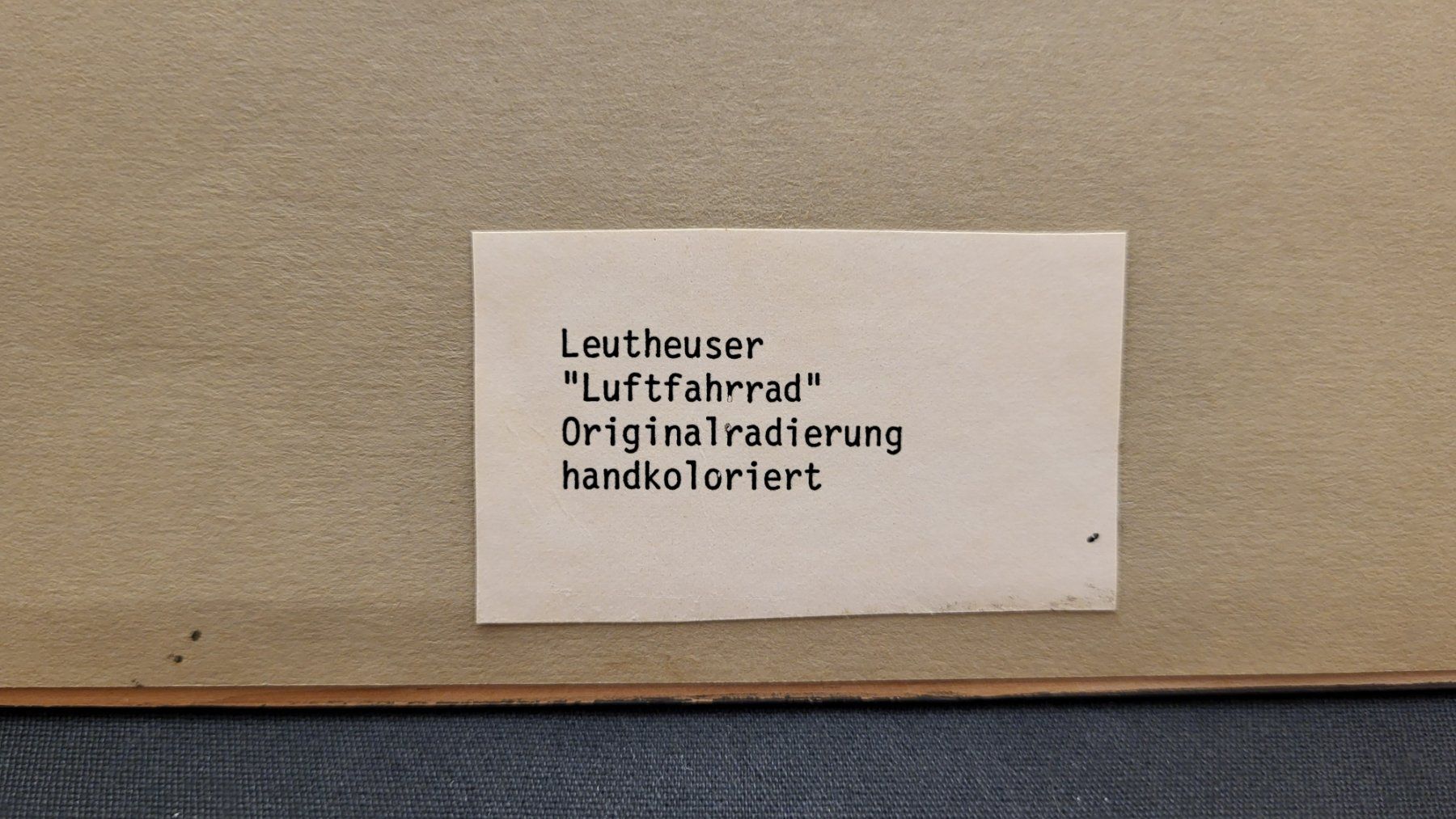 Dipinti: Original-Radierung WALTER W. LEUTHEUSER – Usato da Basel venduto da spinne02 7