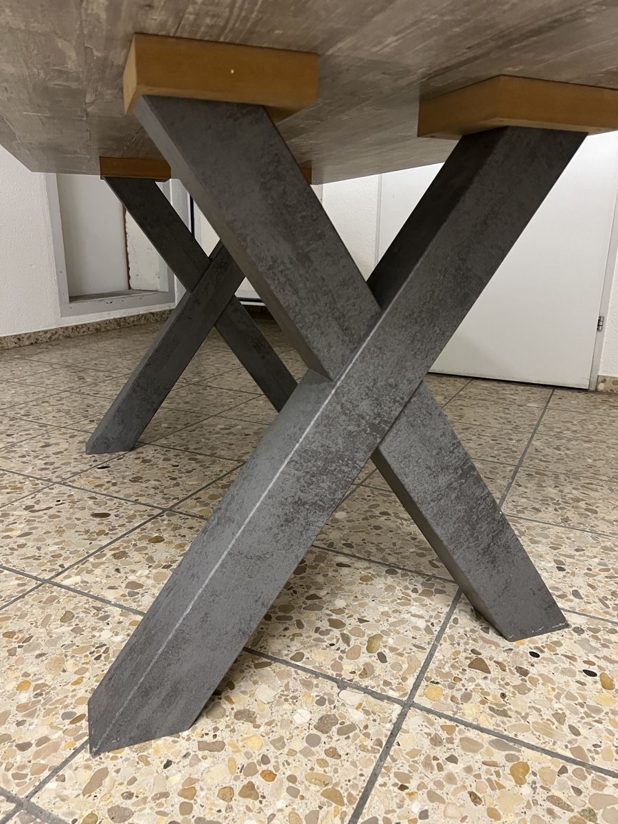Tavoli: Esstisch Holz mit Metallbeinen – Nuovo (secondo la descrizione) da Zürich venduto da mara.g 4