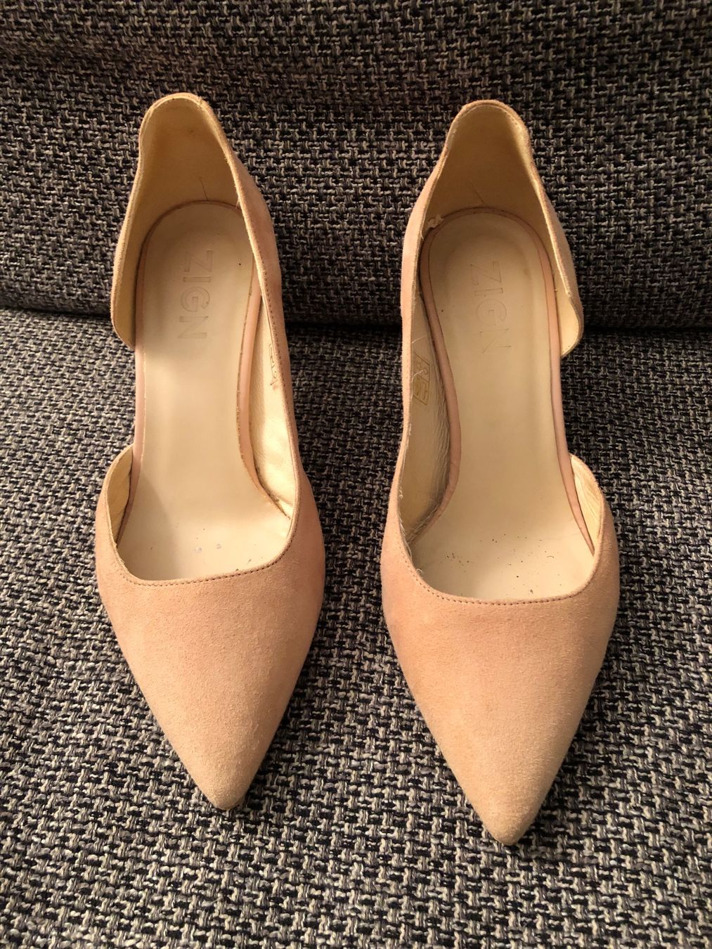 Scarpe da donna: Beige Leder High Heels, ZIGN, Gr. 35 – Usato da Langnau am Albis venduto da snla_scc9