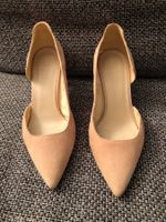 Beige Leder High Heels, ZIGN, Gr. 35