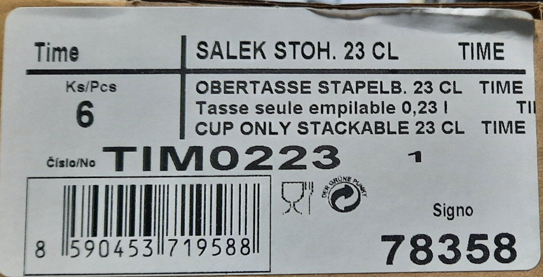 Tazze: TIME Tassen Weiss TIM0223 – Nuovo e nell'imballaggio originale da Seuzach venduto da VT-Collections2 4