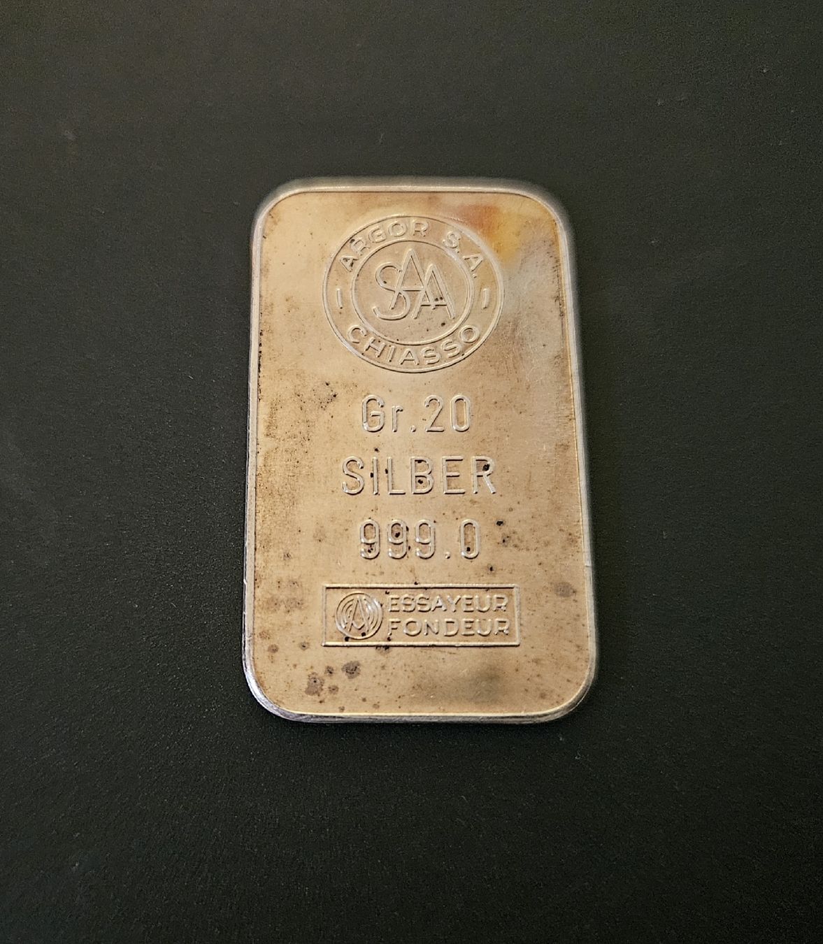 Edelmetalle: Silberbarren 20 Gramm – Gebraucht aus Winterthur von ManuM88