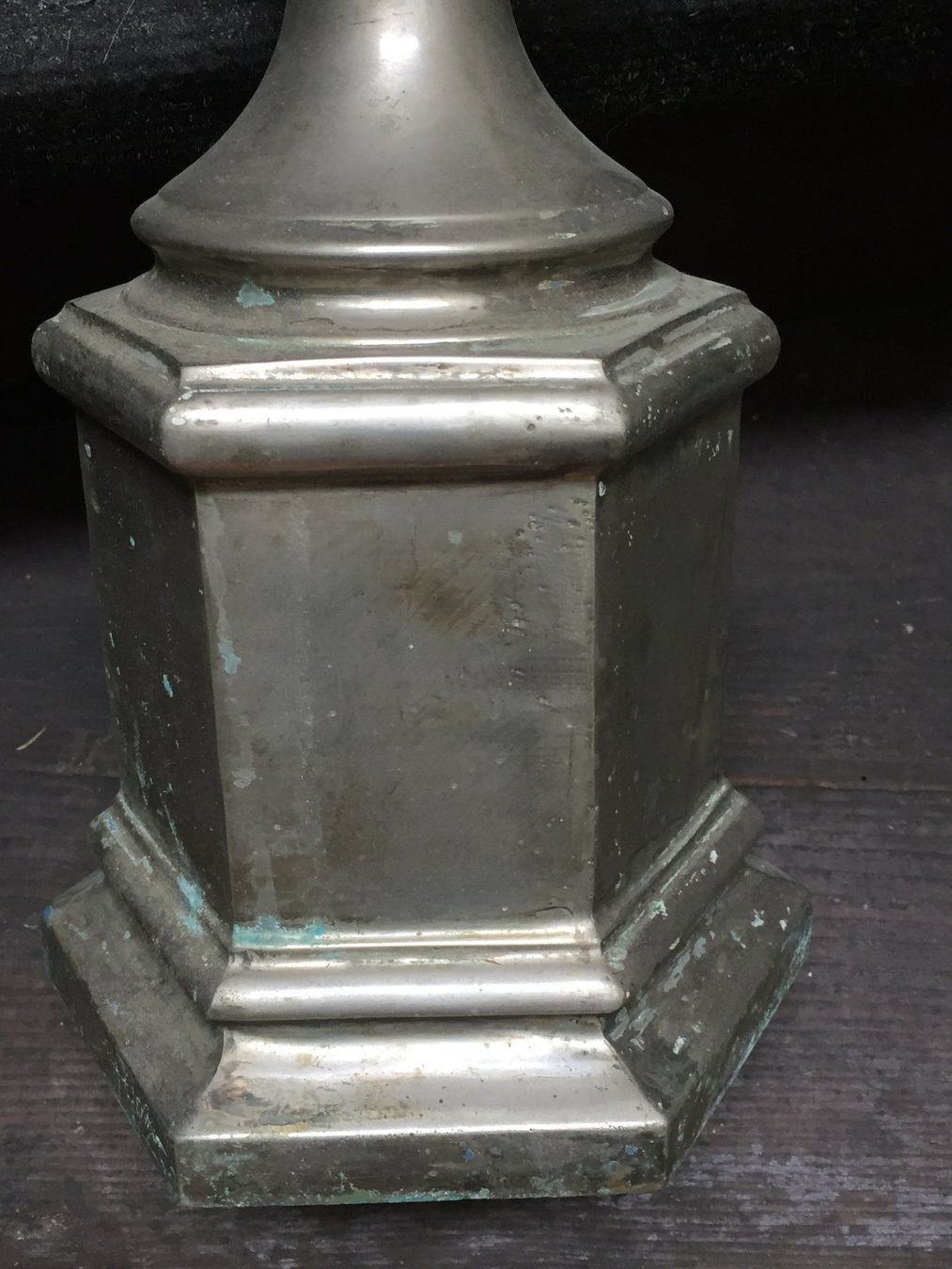 Lampade: Barock Lampenfuss Versilbert Gussmetall – Usato da Schaffhausen venduto da vintageville 6