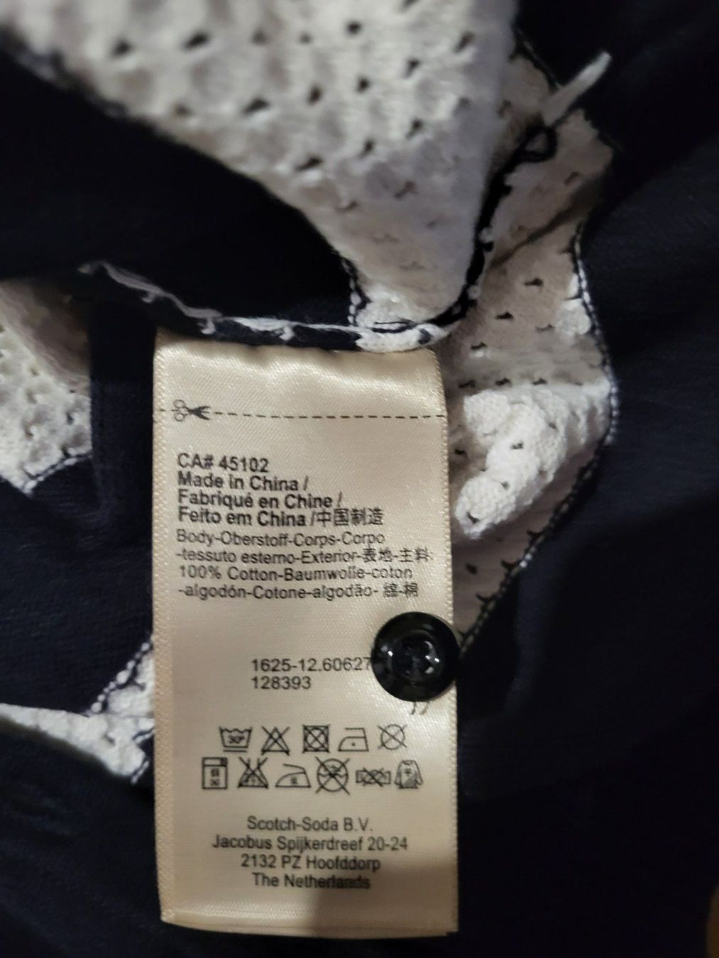 Maglioni & Felpe: Gestreifter cardigan, dunkelblau/weiss, Grösse S, Pullover – Usato da Basel venduto da Lovintage 4