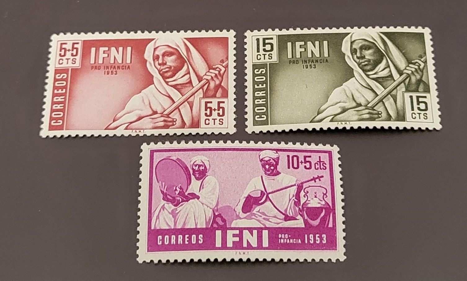 Tutti i francobolli: Ifni 1953 alte briefmarke – Usato da St Gallen venduto da Stampsalshobby