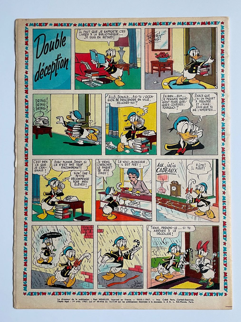 Fumetti: Micky Maus Comic: Le Journal de Mickey No 767 von 1967 – Usato da Baar venduto da bricksandmore 5