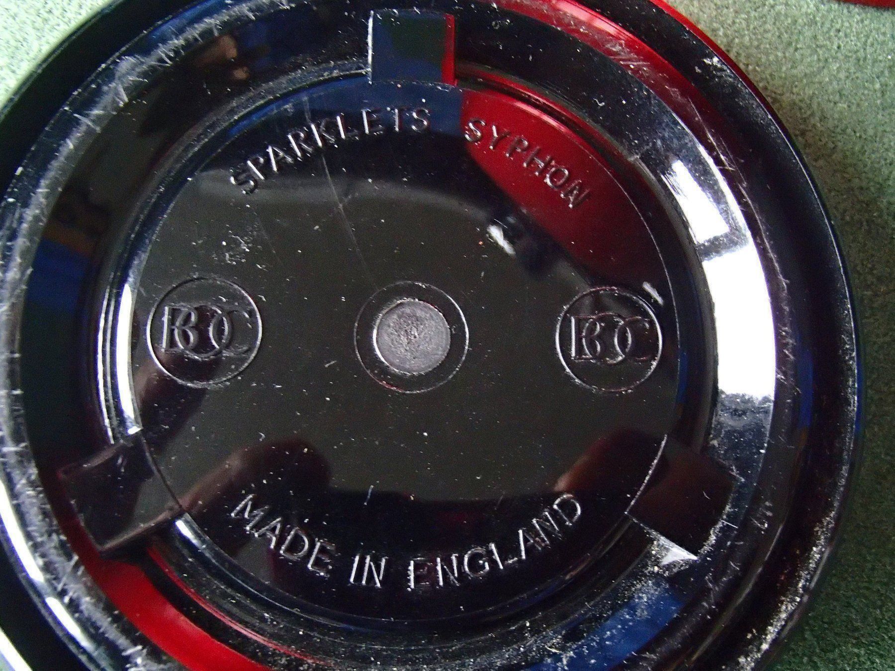Bouteilles: Vintage roter englischer SPARKLET Siphon – D'occasion à Schöfflisdorf par pullux 6