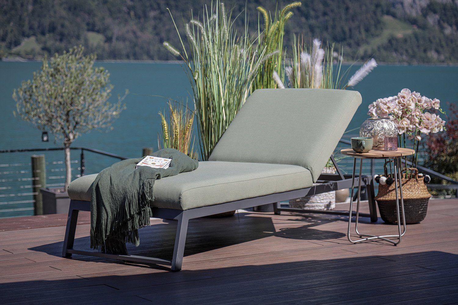 Viplounge Chaises longues: Liegestuhl forest green – Neuf avec emballage d'origine à Uznach par viplounge 2
