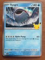 Pokemon Kyogre Holo 30 Jahre (Versand gratis)
