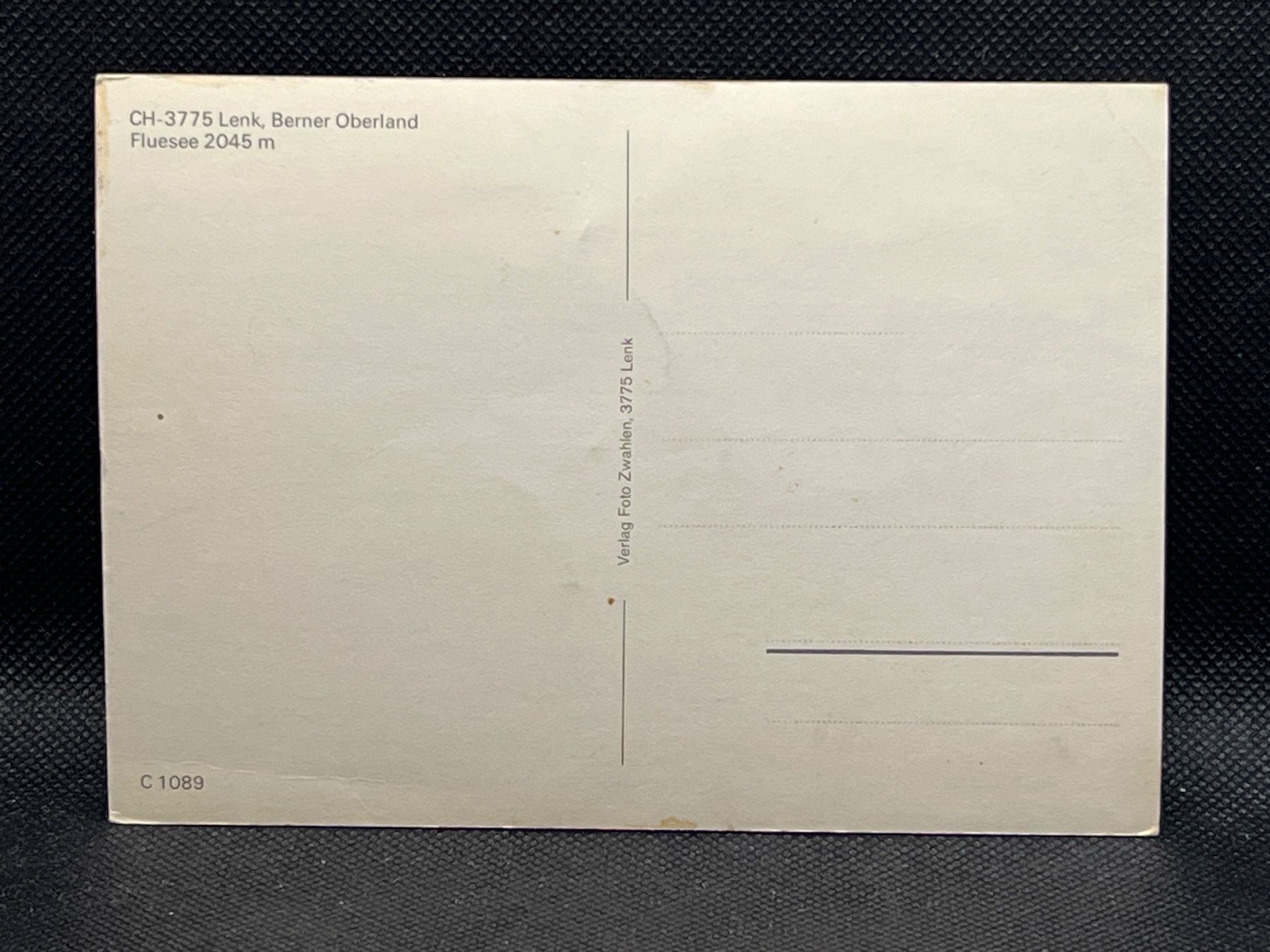 Cartes postales: Lenk, Berner Oberland, Fluesee 2045m – D'occasion à Widnau par Brusi9 1