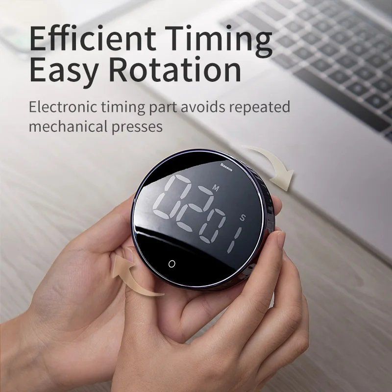 Elettrodomestici da cucina: Baseus Magnetischer Küchentimer | LED-Anzeige | Countdown – Nuovo e nell'imballaggio originale da Malans GR venduto da BUYBEST-Schweiz 1