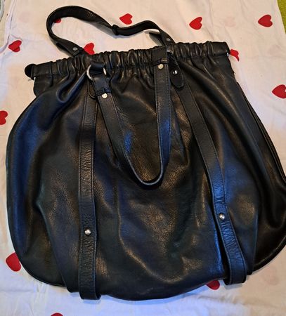 Globus Ledertasche Schwarz NEU