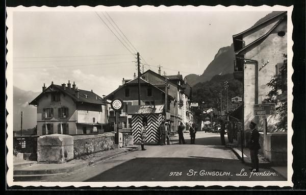 Cartoline postali: AK St. Gingolph, La frontière – Usato da Berlin venduto da bartko-reher