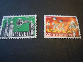 1956, Frei und Werbemarke, Nr. 325, 326