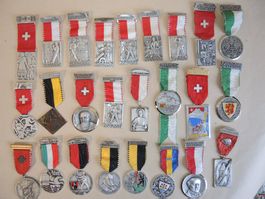 Lot Schweizer Schützenfest Auszeichnung  Medaille Kranz (15)