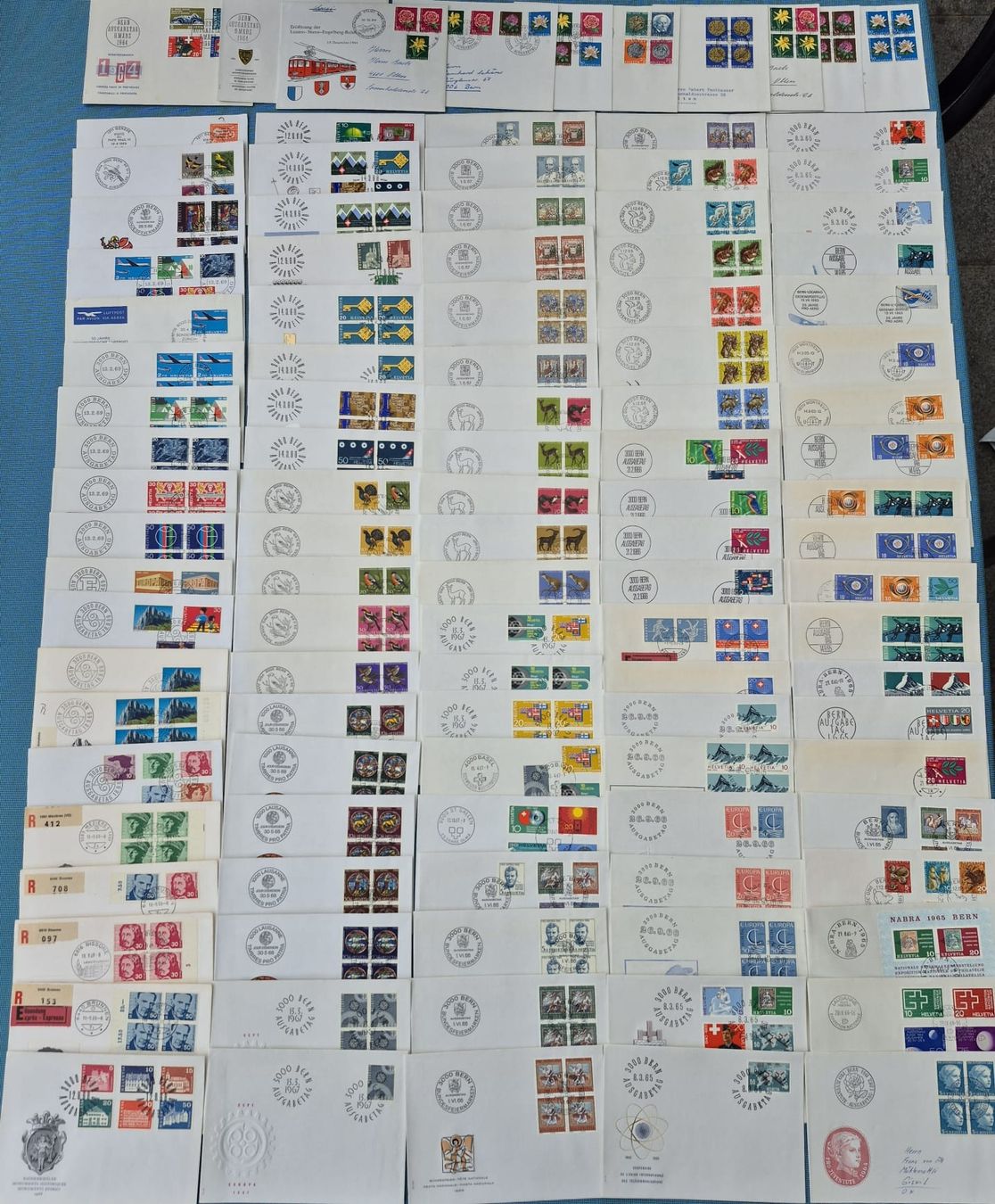 Alle Briefmarken: FTC Briefmarken-Sammlung, 110stk.Ersttagsbriefe! – Gebraucht aus Hünibach von rut_l6ht