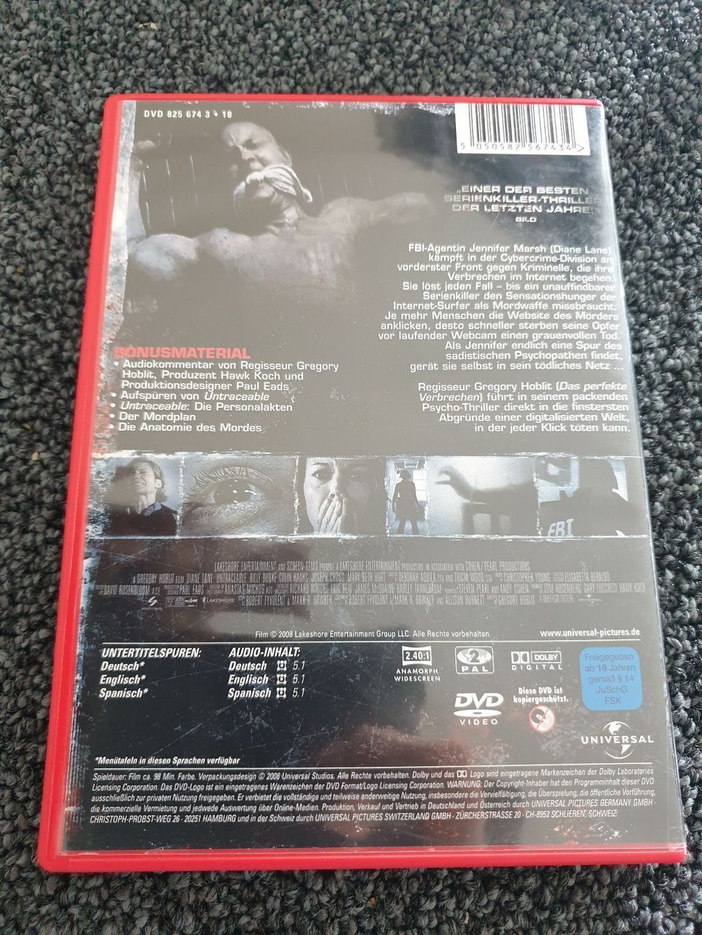 Tutti i DVDs: UNTRACEABLE(4588) – Usato da Ruswil venduto da Ruck.Zuck. 1