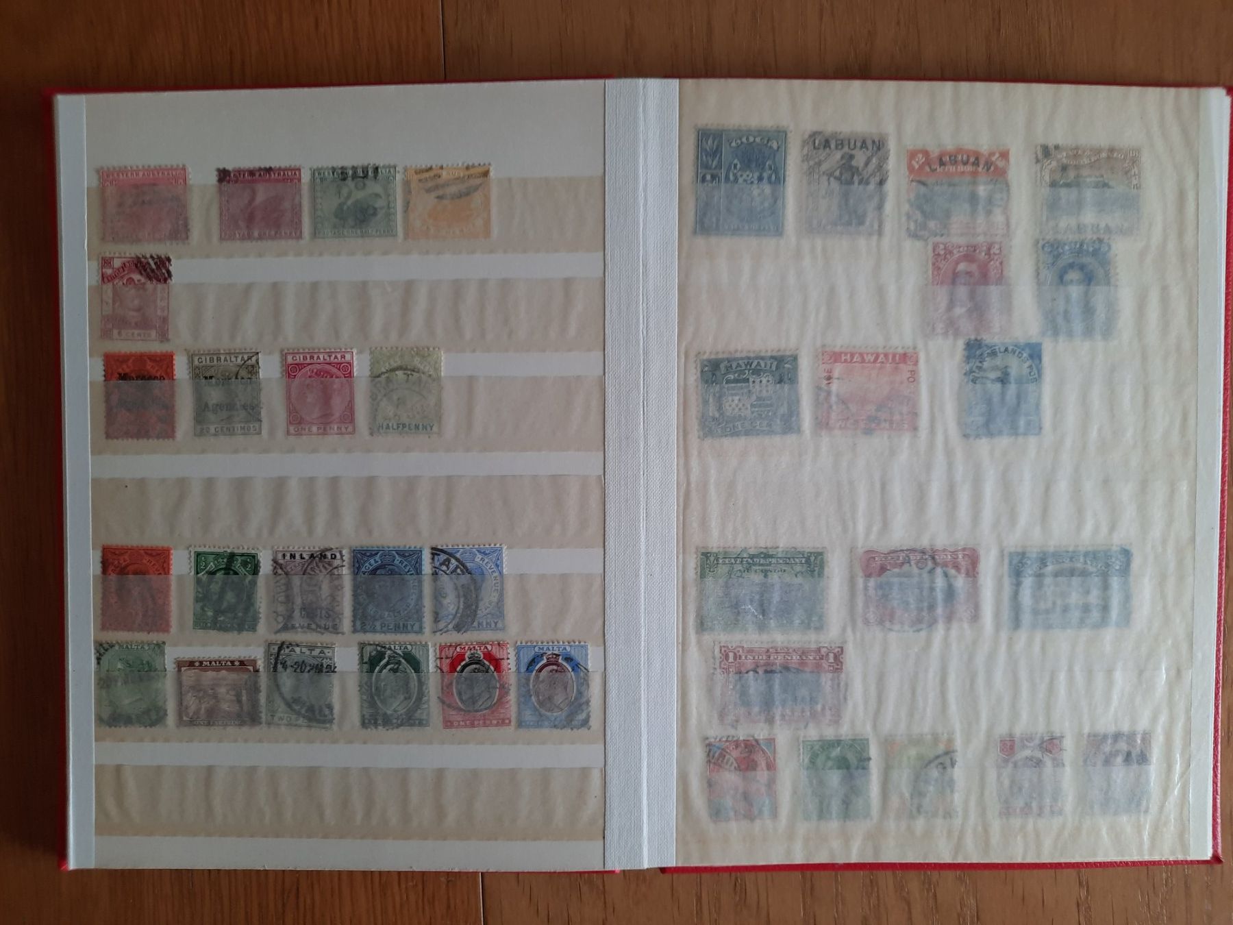 Alle Briefmarken: Lot Engl. Kolonien – Gebraucht aus Trimbach von monga01 7