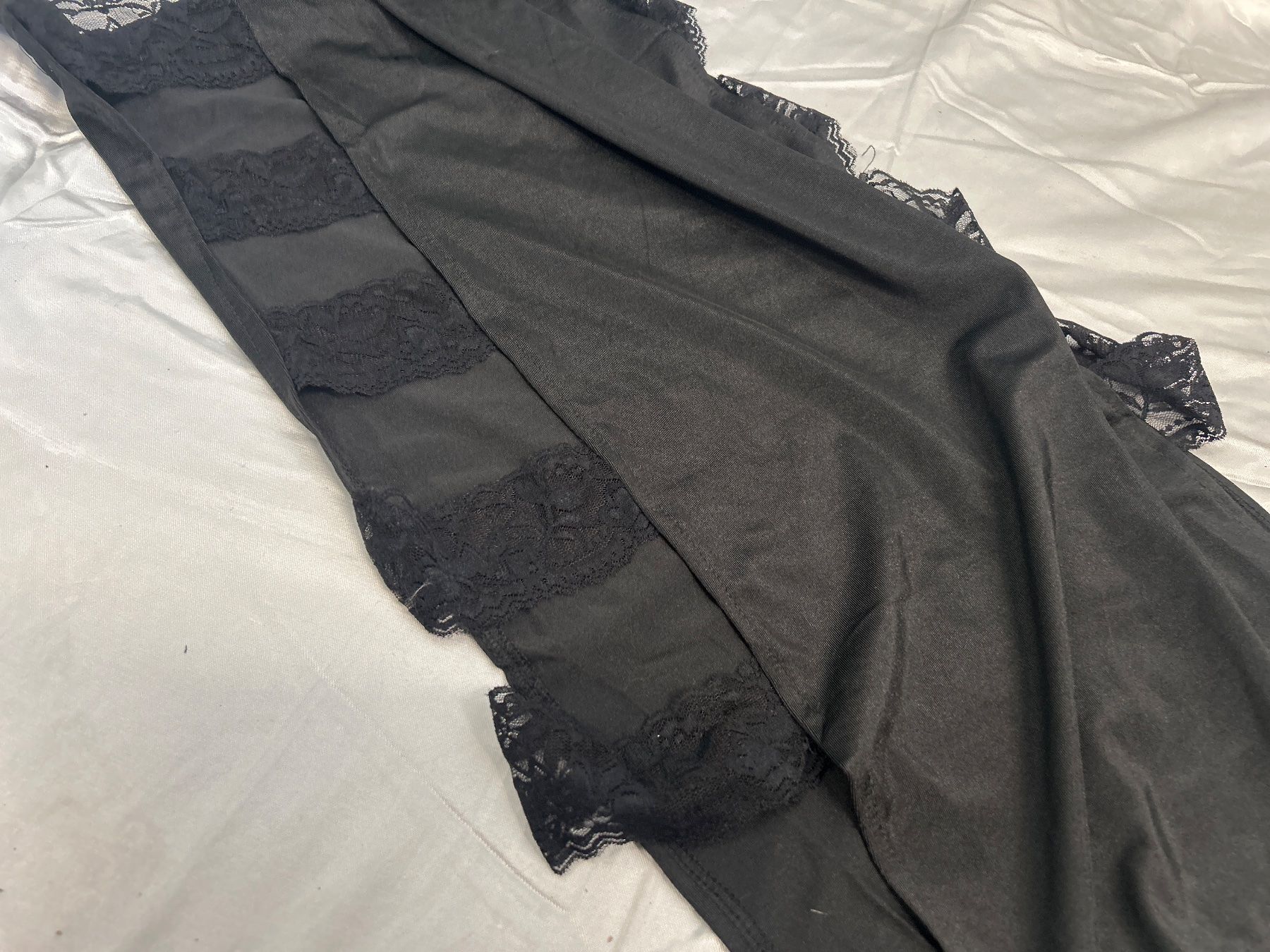 Altra biancheria intima: Dessous Negligé Schwarz Spitze Gr S NEU – Nuovo e nell'imballaggio originale da Regensdorf venduto da Spyke55 1