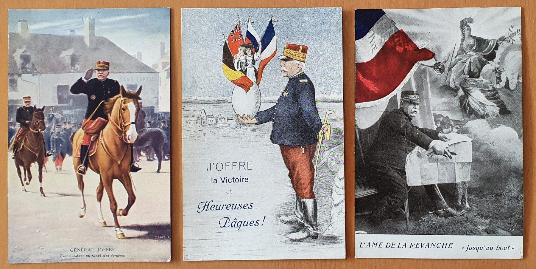 Ansichtskarten: Général Joffre - 3 Ansichtskarte – Gebraucht aus Kreuzlingen von Rschweiz1