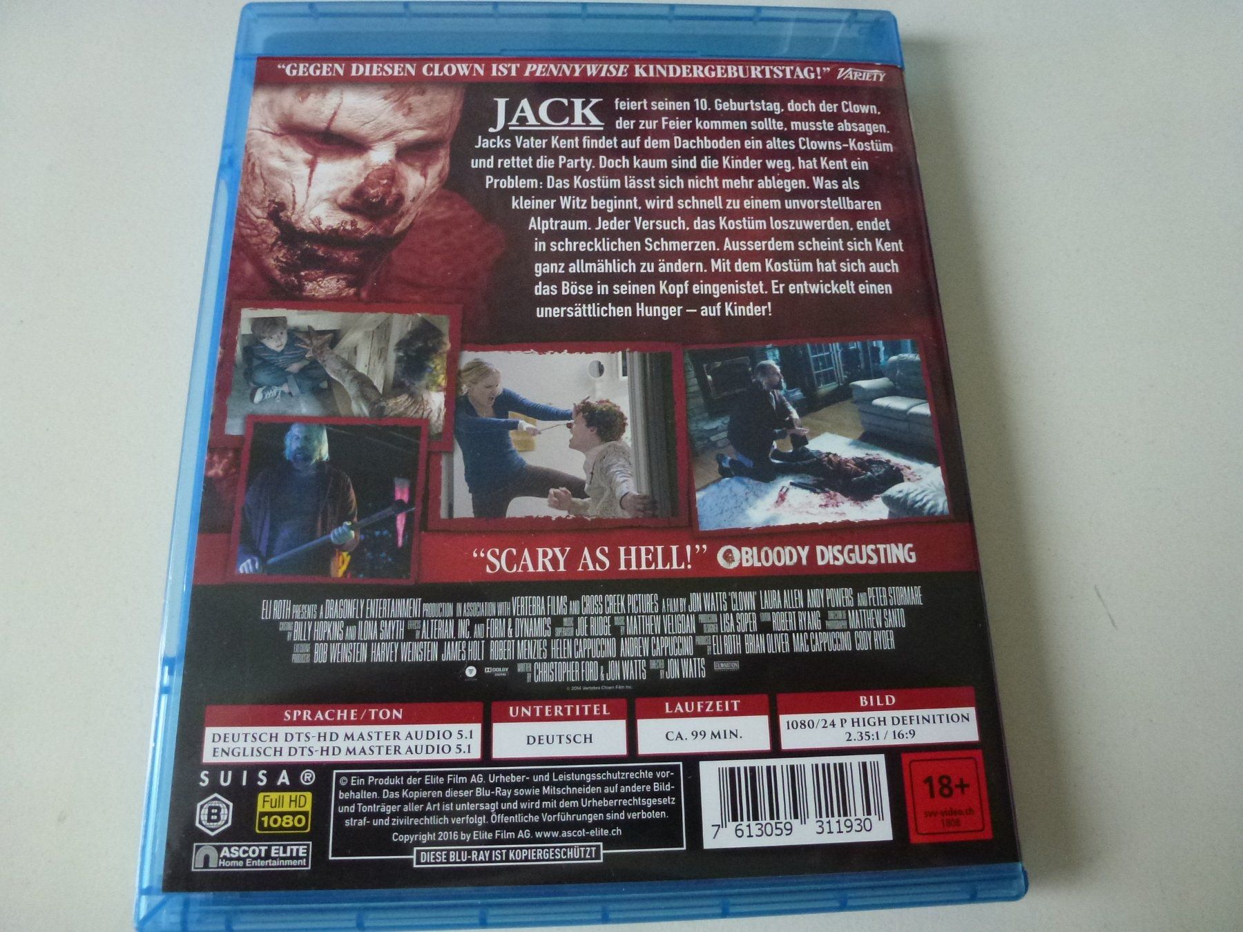 Alle DVDs: Clown (Blu-Ray) – Neu (gemäss Beschreibung) aus Bern von Frebo 1