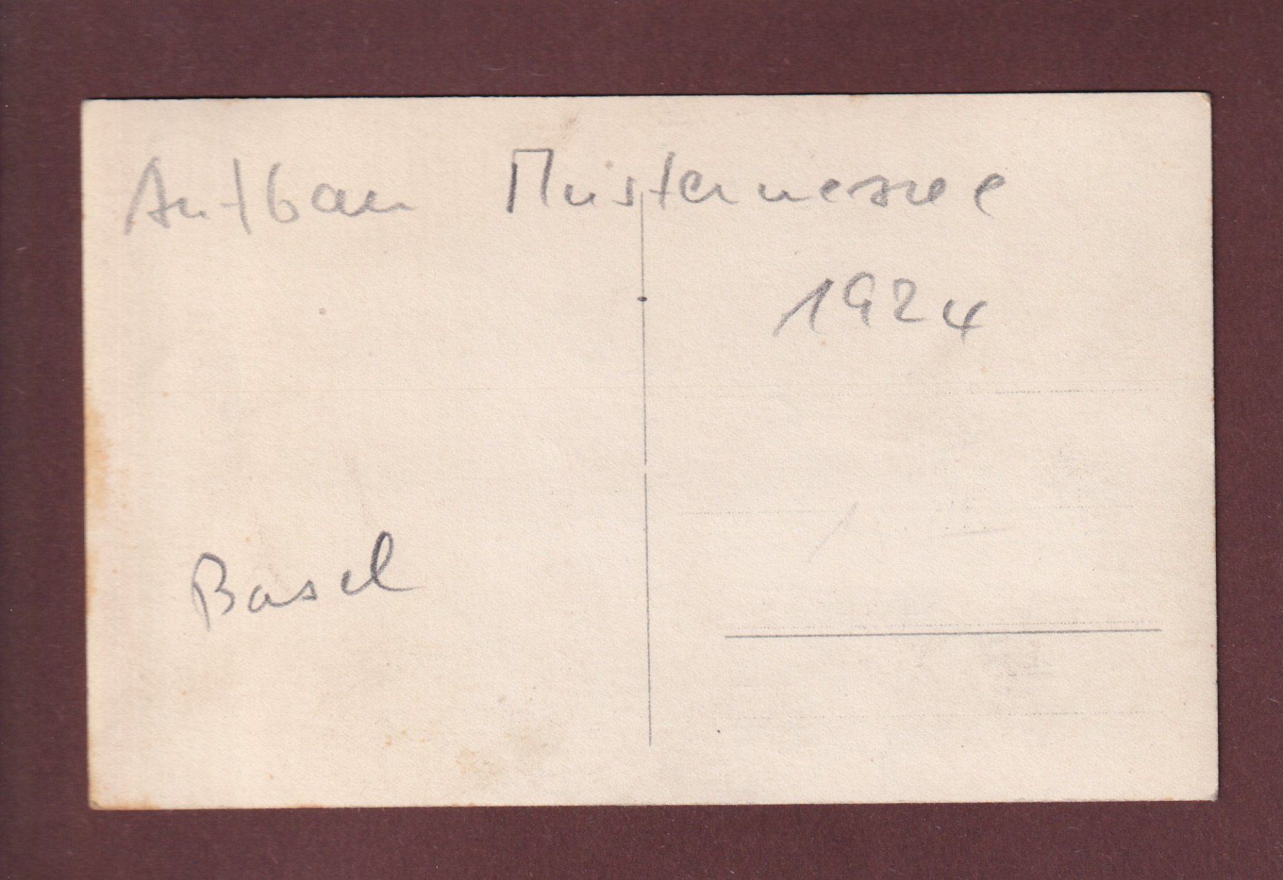 Ansichtskarten: Foto - BASEL - Aufbau Mustermesse 1924 – Gebraucht aus Pully von nicecards 1