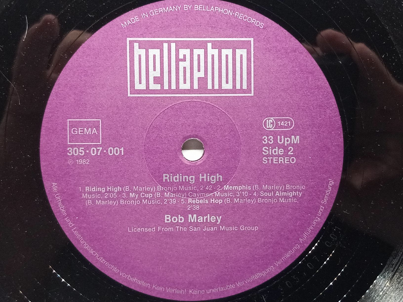 Schallplatten: Bob Marley - Riding High - Doppel- LP - Bellaphon Records – Defekt aus basel von markusb07 5