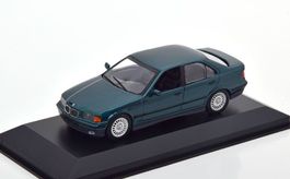 BMW 3er E36 Phase I 1990-1996 dunkelgrün met.  1:43