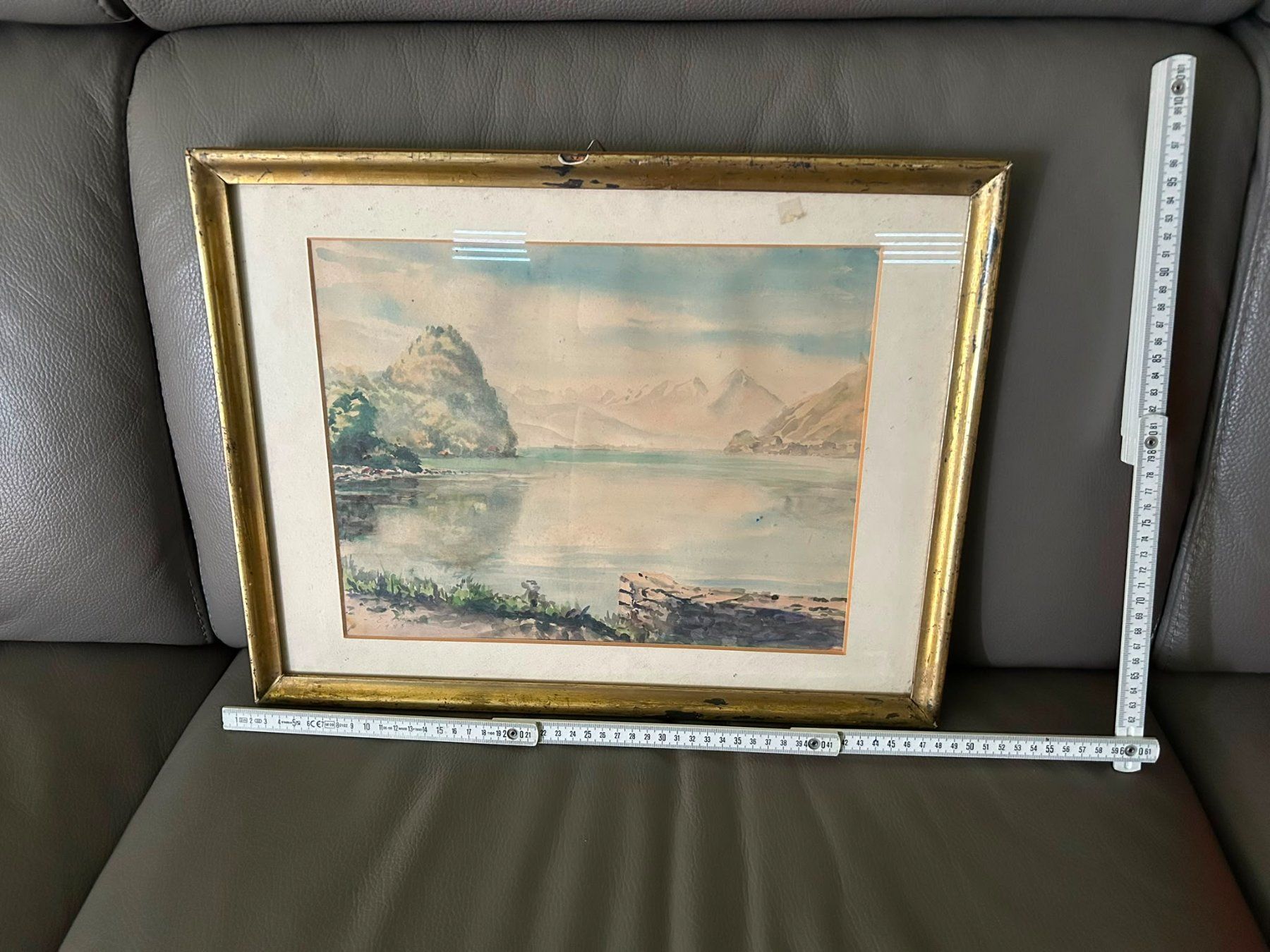 Tableaux: Quadro con paesaggio lacustre – D'occasion à Melano par H-Sara 1