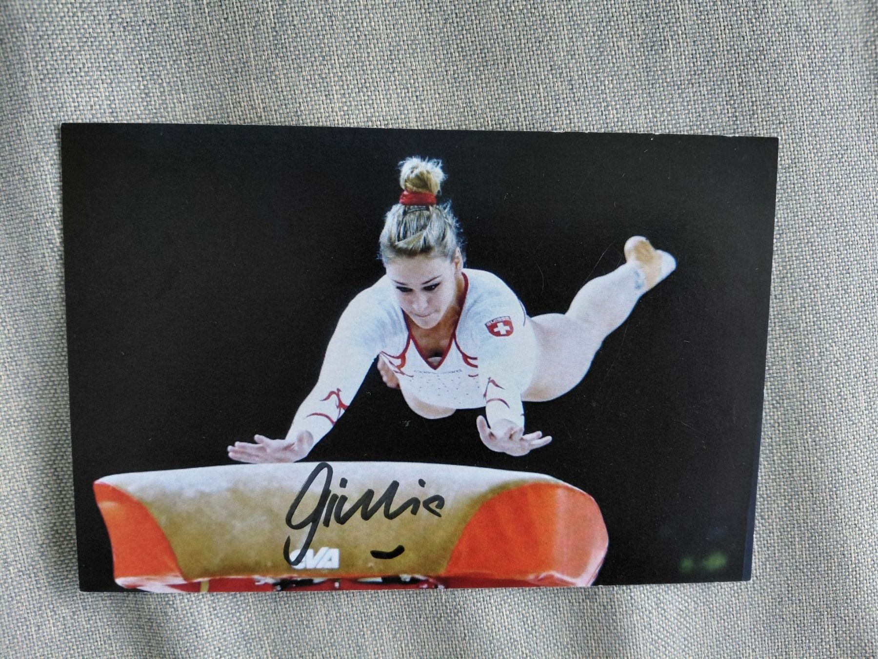 Autografi: Autogrammkarte Giulia Steingruber – Usato da Schmerikon venduto da Olympia04