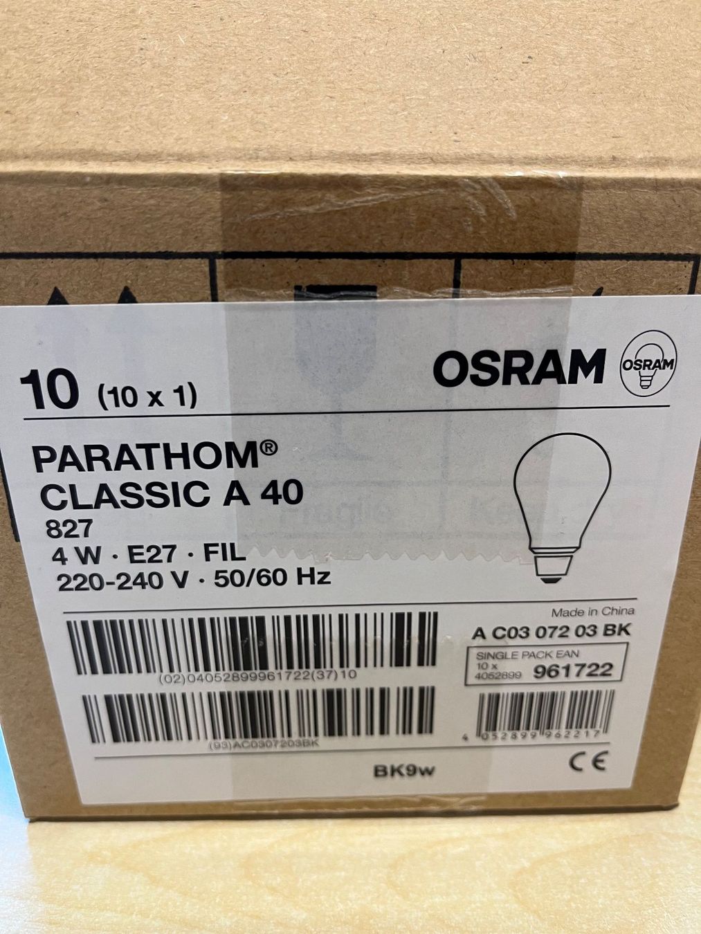 Osram Lampade: 10er Karton - Leuchtmittel E27 – Nuovo e nell'imballaggio originale da Lungern venduto da Barbados04 4