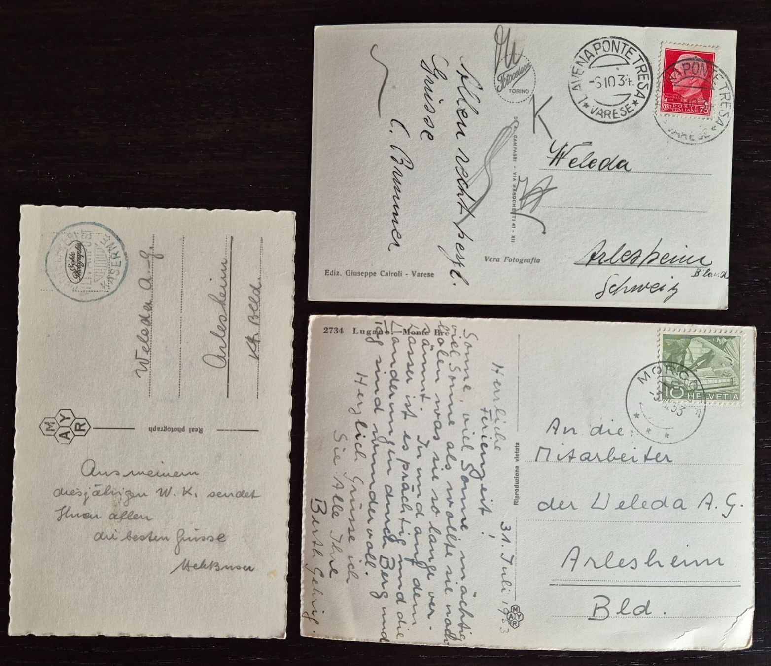 Cartoline postali: Postkarten Lago di Lugano – Usato da Buus venduto da papillon098 4