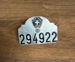 Velo Wache Zürich - Vintage Velo Schild Nr. 294922 🚲
