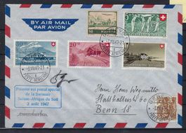 1947 Pro Patria + Flugpost Swissair           16020