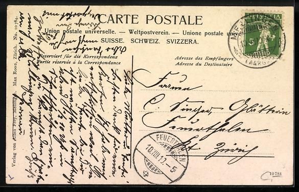 Cartoline postali: AK Mellingen /Aargau, Gesamtansicht – Usato da Berlin venduto da bartko-reher 1