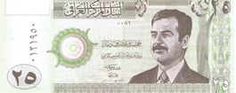 Irak 25 Dinars 2001 P-86 Saddam Lion of Babylon UNZ