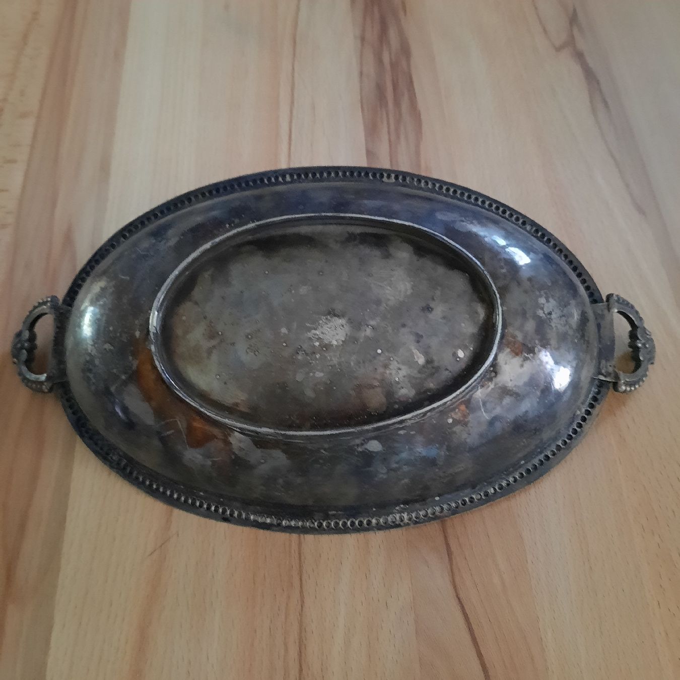 Schalen: Antike Schale mit Griffen versilbert Oval gebraucht – Gebraucht aus olten von Laterne50 4
