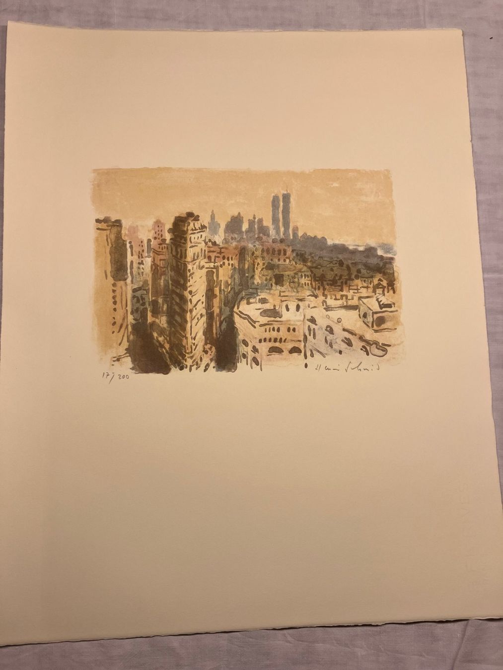Grafica & Litografie: Lithographie von Henri Schmid – Usato da Winterthur venduto da Barunggeli 1